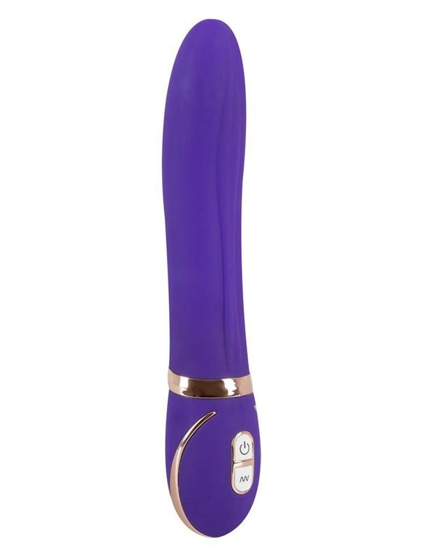 Фиолетовый вибромассажер для точки G Glam Up Purple GR - 22 см.