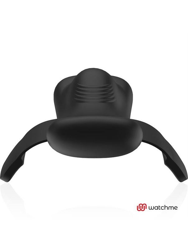 Черная вибровкладка в трусики с пультом-часами Anne's Desire Vibro Panty Wireless Watchme