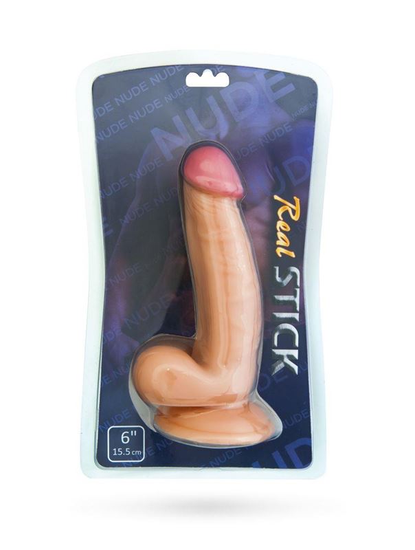 Фаллоимитатор на присоске Realstick Nude - 15,5 см.