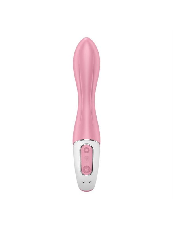 Розовый вибромассажер с функцией расширения Air Pump Vibrator 2 (20,9 см)