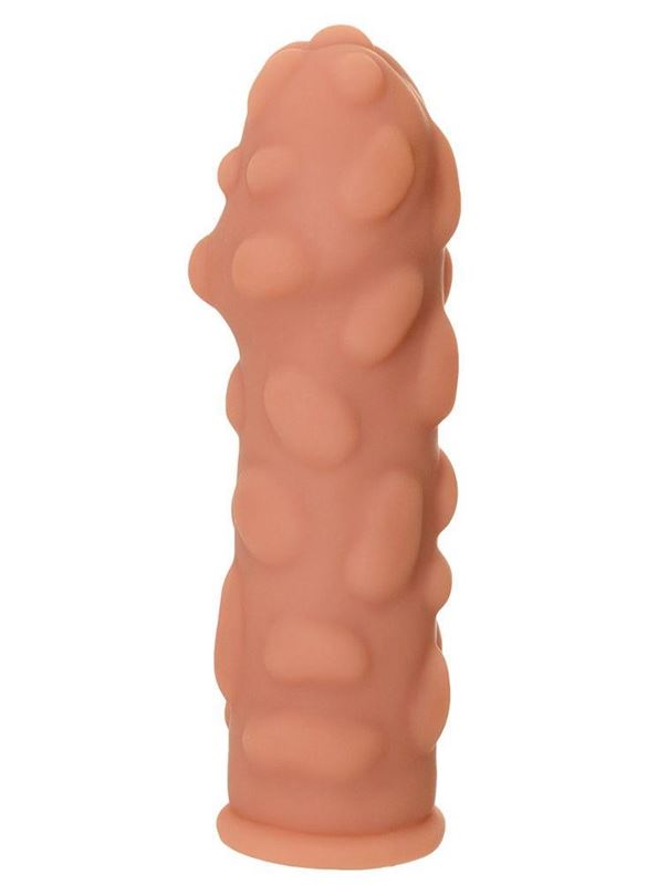Телесная насадка на фаллос с крупными бугорками Extreme Sleeve 011 L-size (16,4 см)
