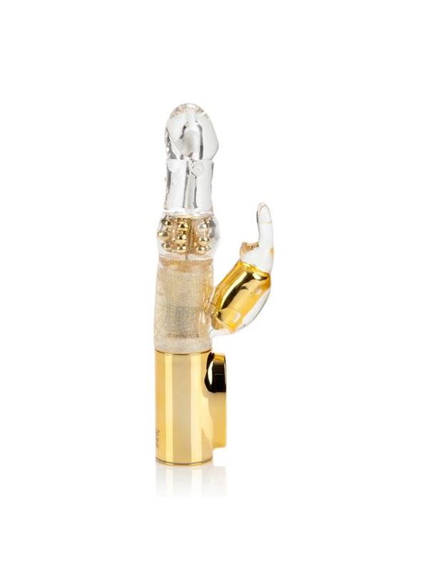 Золотой вибромассажер Platinum Jack Rabbit