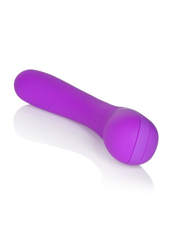 Фиолетовый вибромассажер Impress Wand - 12 см.