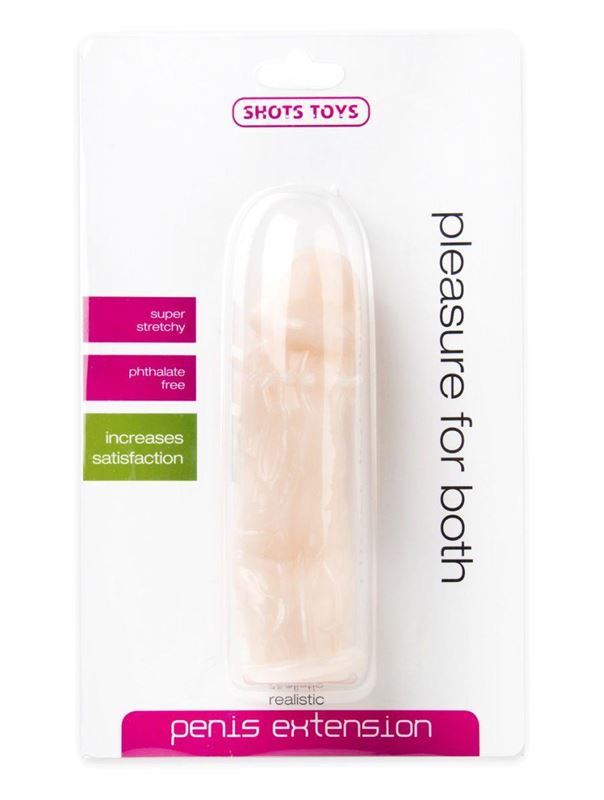 Телесная насадка-реалистик на пенис Penis Extension (13 см)