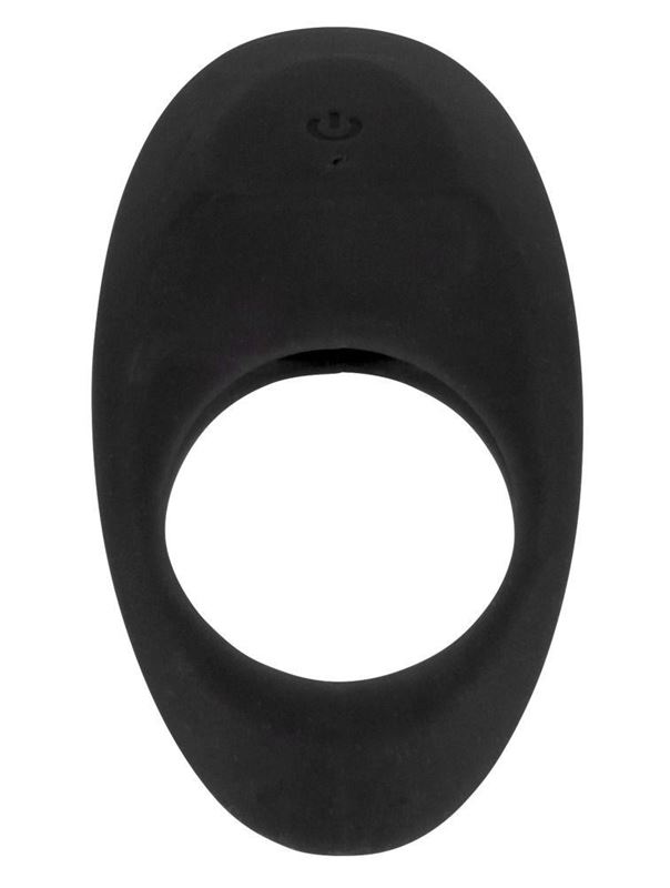 Чёрное эрекционное виброкольцо Lust Vibrating Cock Ring