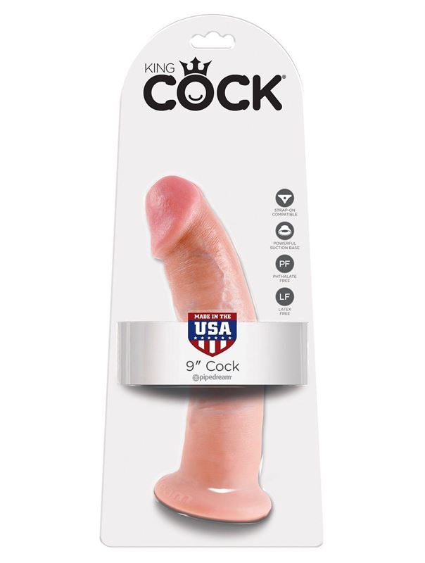 Реалистичный фаллоимитатор 9" King Cock на присоске (22,9 см)