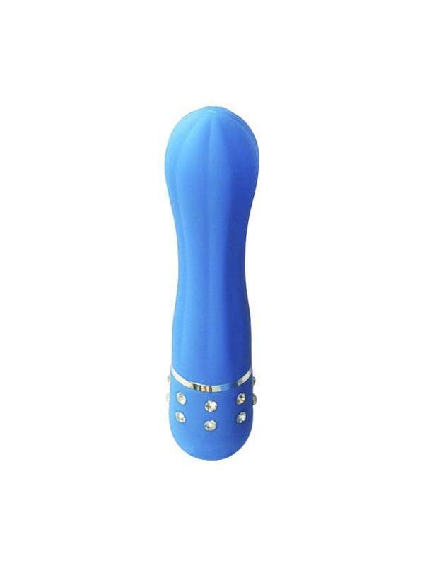 Синий вибратор Becky - 11,5 см.