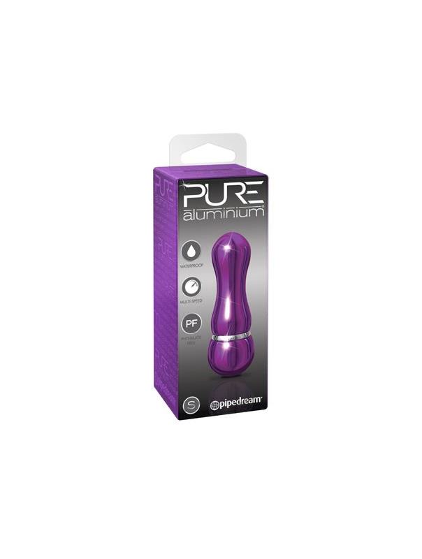 Фиолетовый алюминиевый вибратор PURPLE SMALL (7,5 см)