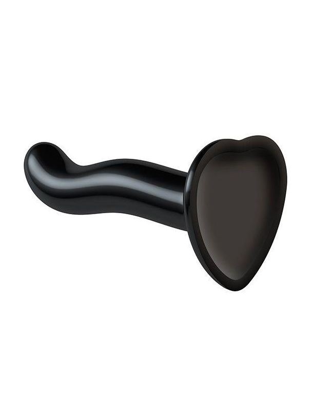 Черный фаллоимитатор-насадка Strap-On-Me P&G Spot Dildo - size S (16,4 см)