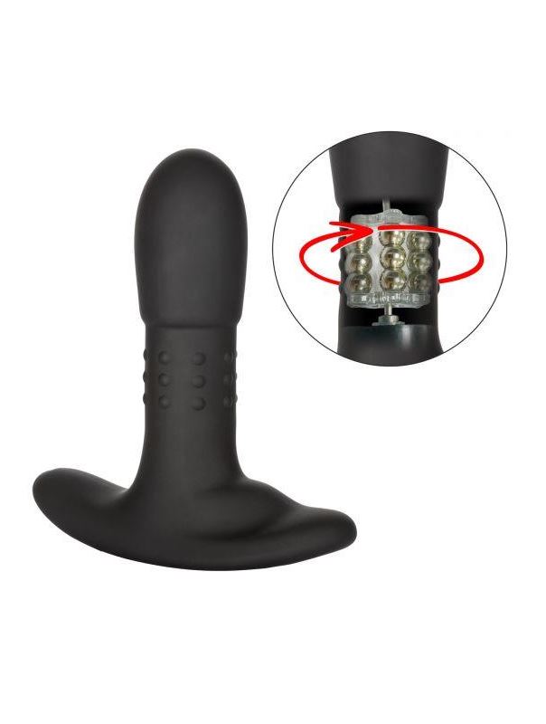 Черный массажер простаты Eclipse Beaded Probe (12,75 см)