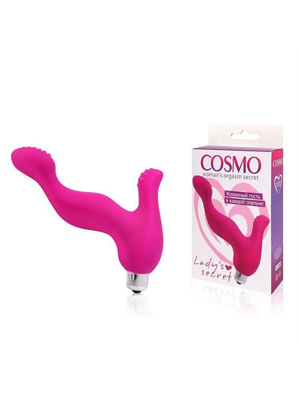 Розовый вибромассажер Сosmo (13 см)