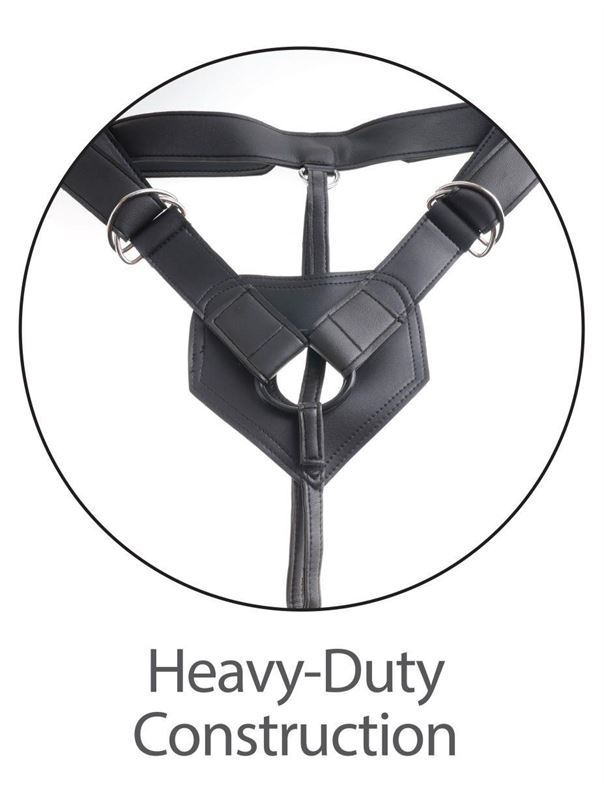 Страпон-система с телесной насадкой 11" Two Cocks One Hole Hollow Strap-On Suspender System (30,5 см)