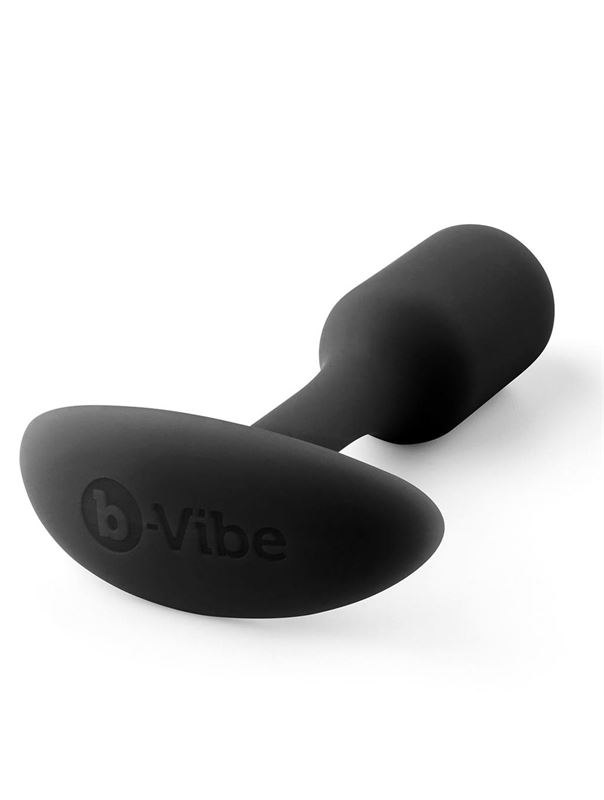 Чёрная анальная пробка для ношения B-vibe - Snug Plug 1 (9,4 см)