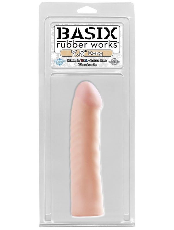 Фаллоимитатор Basix Rubber Works 7.5 Dong - 19,1 см.
