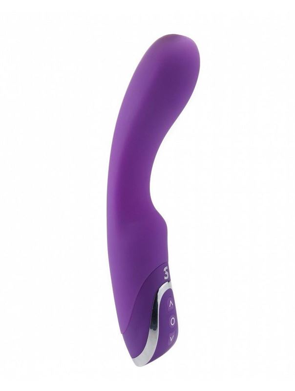 Фиолетовый перезаряжаемый вибратор Rechargeable G-Lover (21 см)