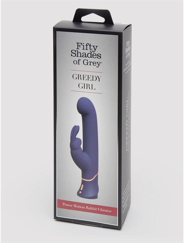 Фиолетовый вибратор Greedy Girl Power Motion Thrusting Rabbit Vibrator (21,6 см)
