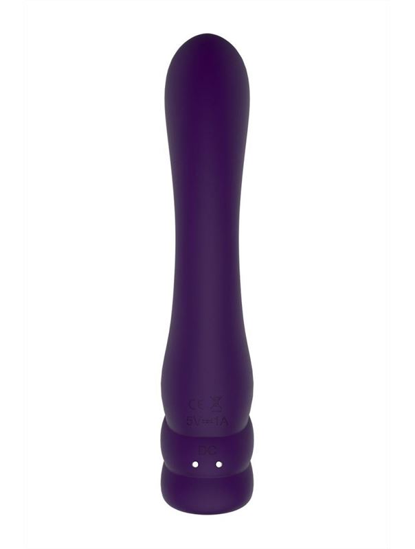 Фиолетовый вибратор Nalone Pure X2 с клиторальным стимулятором (20,7 см)