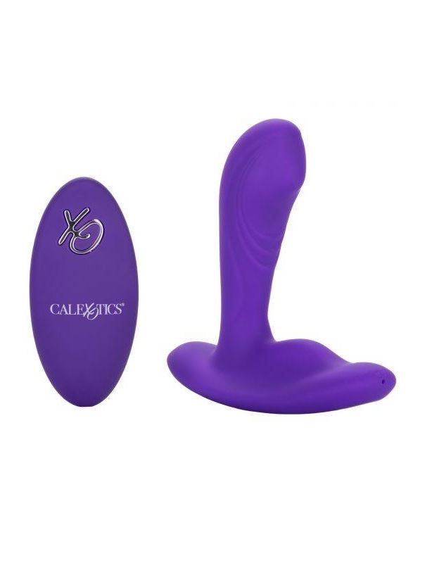 Фиолетовый массажёр простаты Silicone Remote Pinpoint Pleaser с вибрацией