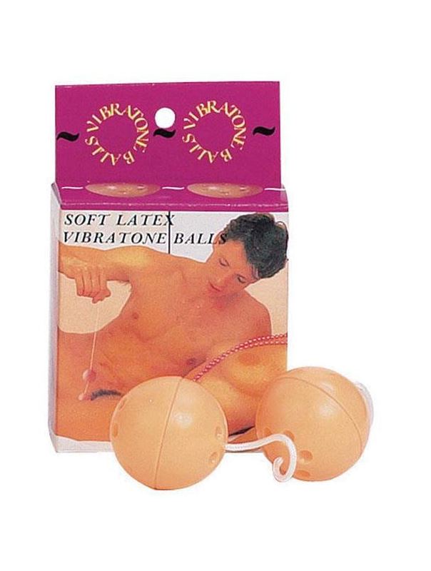 Латексные вагинальные шарики со смещенным центром тяжести SOFT LATEX VIBRATONE BALL