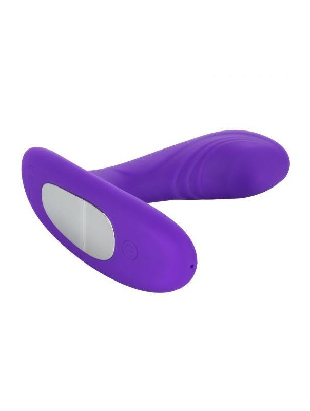 Фиолетовый массажёр простаты Silicone Remote Pinpoint Pleaser с вибрацией