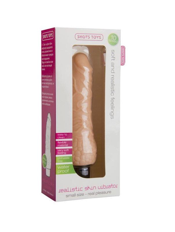 Телесный вибратор-реалистик Realistic Skin Vibrator Small (16,3 см)