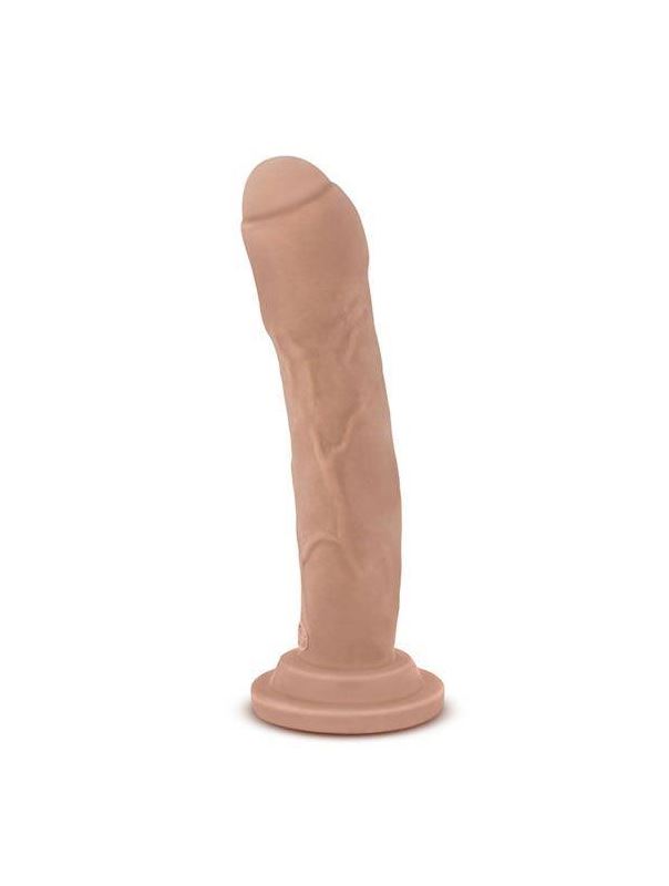 Телесный фаллоимитатор с полузакрытой головкой Foreplay - 19,8 см.