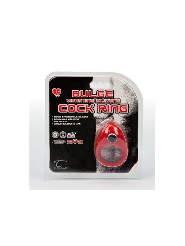 Эрекционное кольцо с вибропулей TLC Buldge Vibrating Silicone Cock Ring