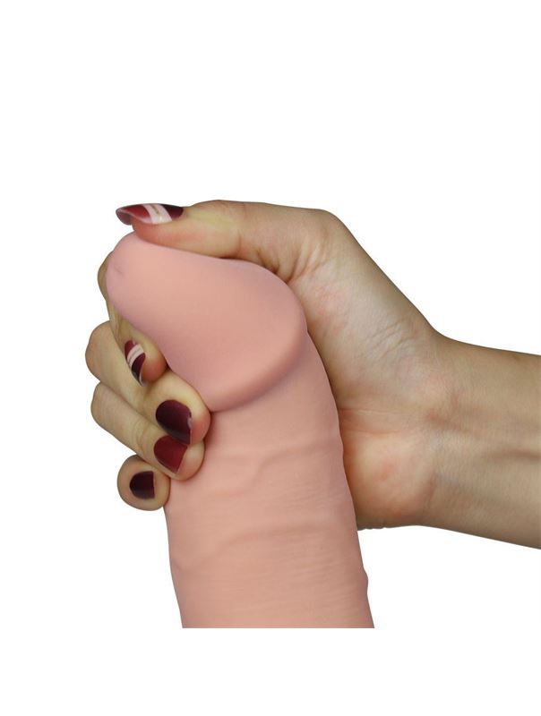 Телесный вибратор реалистик Ultra Soft Dude 8.8 (20 см)