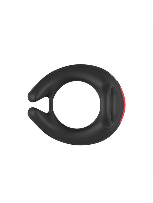 Черное эрекционное виброкольцо Cock Ring с пультом ДУ