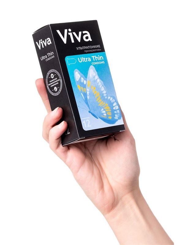 Ультратонкие презервативы VIVA Ultra Thin (12 шт)