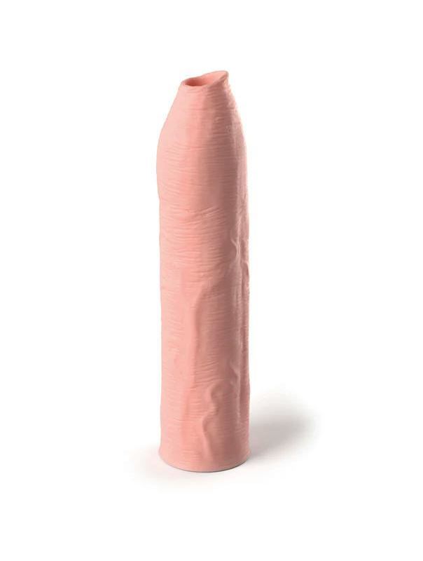 Телесная насадка удлинитель Uncut Silicone Penis Enhancer (17,8 см)