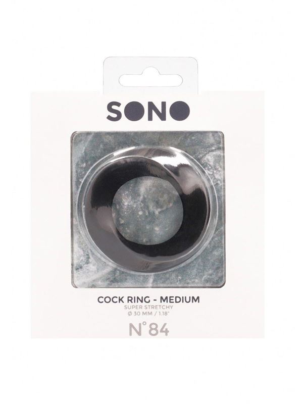 Черное эрекционное кольцо N84 Cock Ring Medium