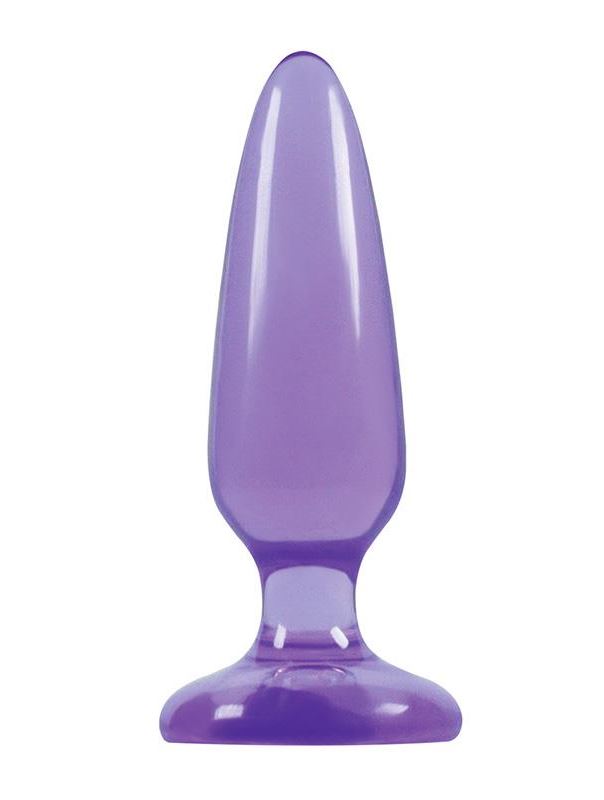 Малая фиолетовая анальная пробка Jelly Rancher Pleasure Plug Small - 10,2 см.