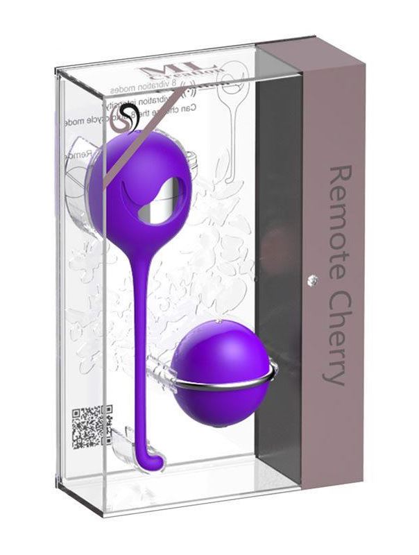 Фиолетовое виброяйцо с пультом управления Remote Cherry