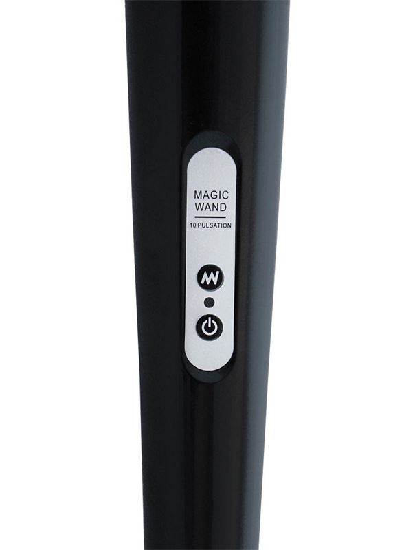 Чёрный проводной вибромассажер Magic Wand