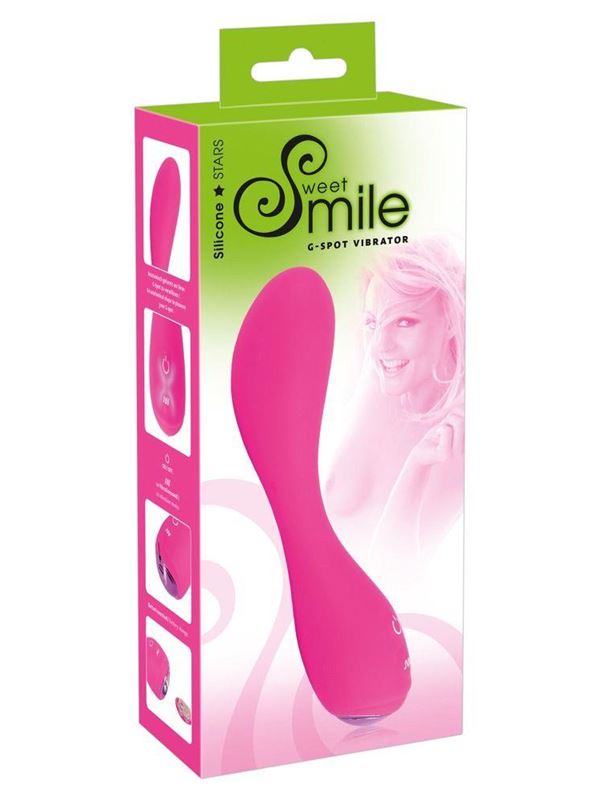 Розовый силиконовый вибратор G-Punkt-Vibrator (16,7 см)