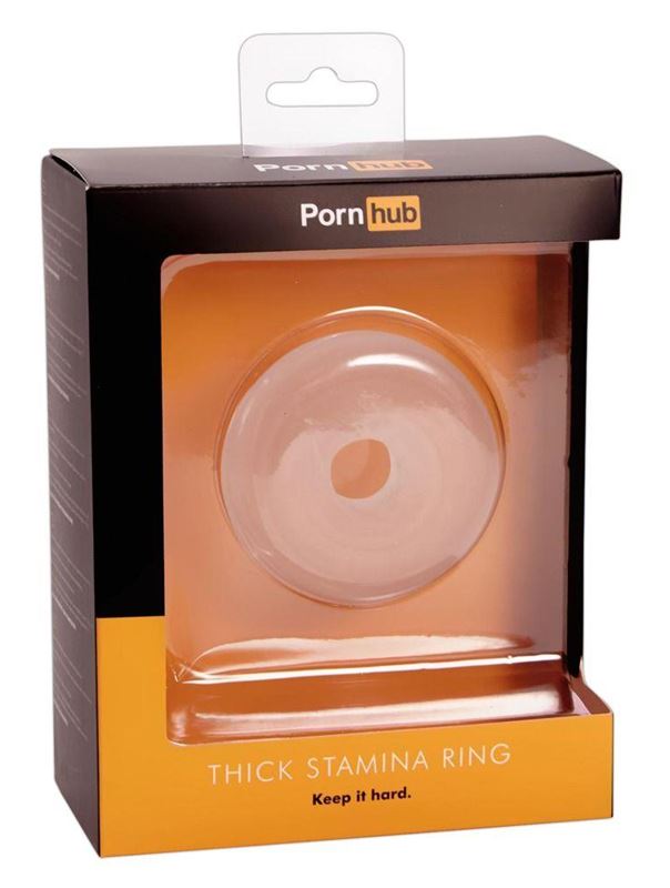 Прозрачное широкое эрекционное кольцо Thick Stamina Ring