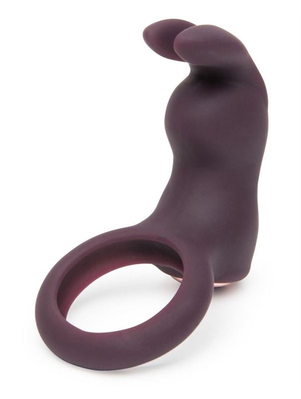 Фиолетовое эрекционное виброкольцо Lost in Each Other Rechargeable Rabbit Love Ring