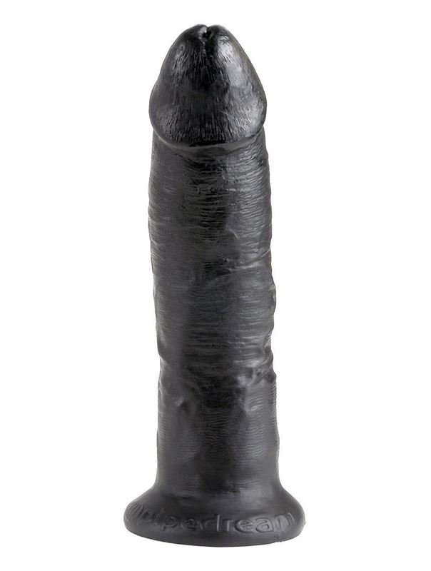 Чёрный фаллоимитатор 9" King Cock (22,9 см)