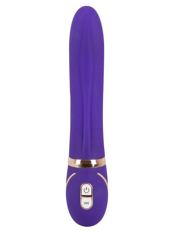 Фиолетовый вибромассажер для точки G Glam Up Purple GR - 22 см.