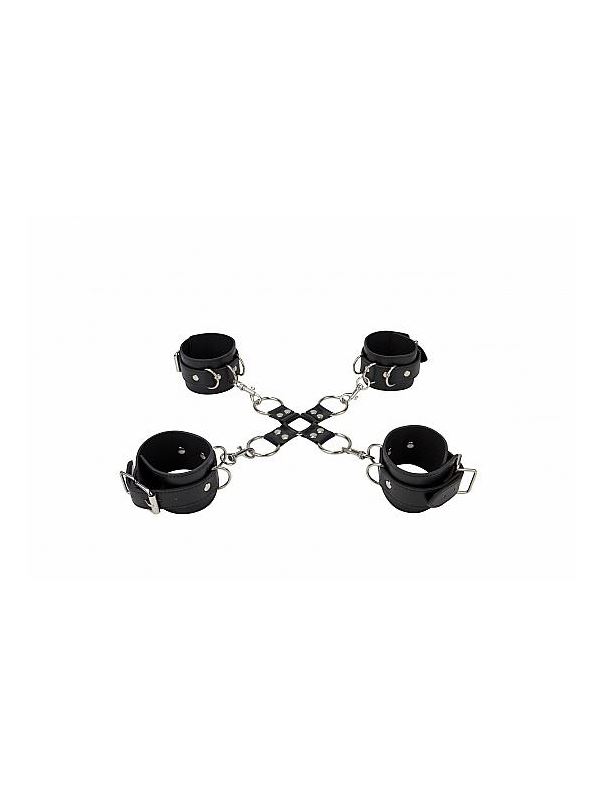 Черный комплект оков Hand And Legcuffs