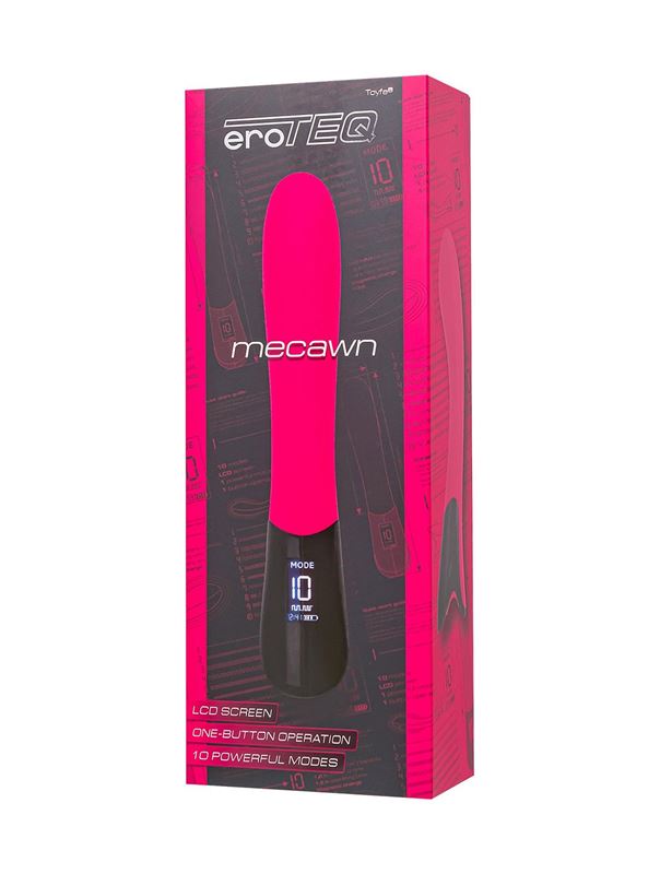 Ярко-розовый вибратор Mecawn (20,5 см)