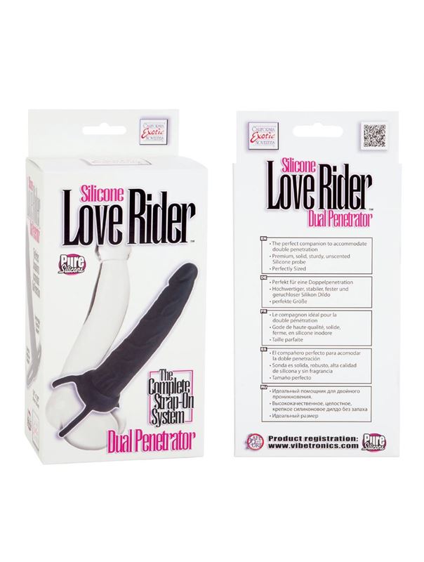 Насадка на пенис Silicone Love Rider Dual Penetrator для двойного проникновения (14 см)