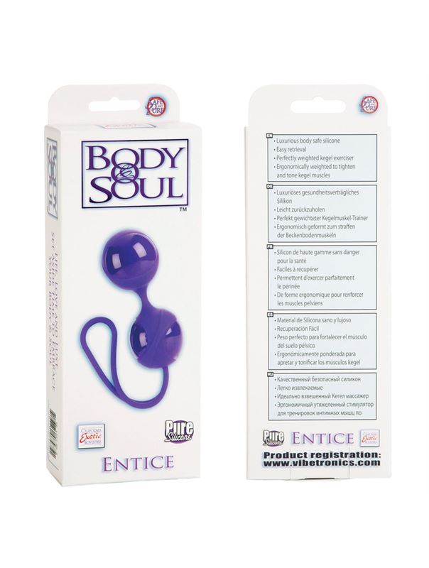 Фиолетовые вагинальные шарики BODY SOUL ENTICE