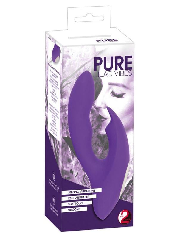 Фиолетовый G-образный вибратор Pure Lilac Vibes (17,8 см)