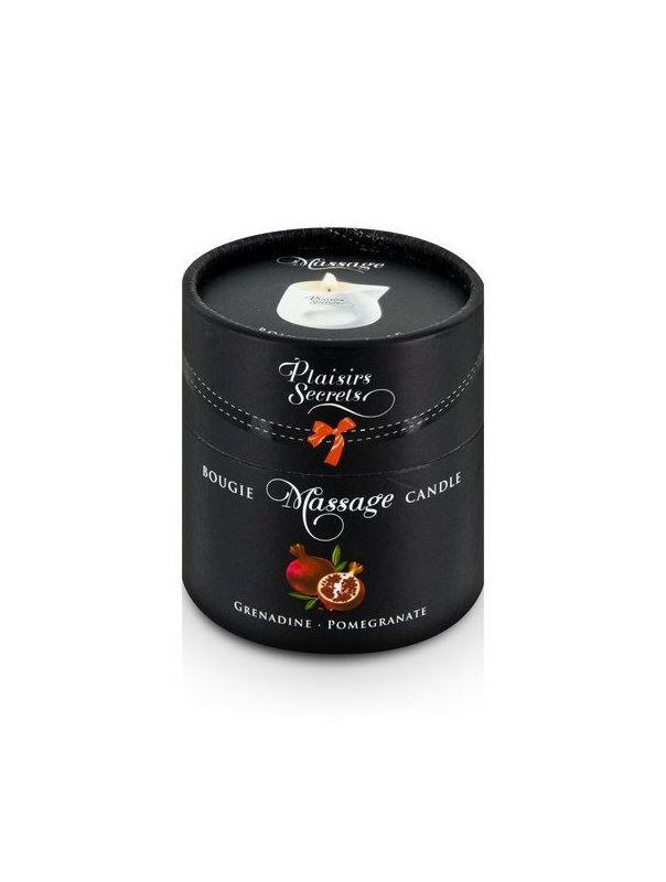 Массажная свеча с ароматом граната Bougie de Massage Gourmande Grenadine - 80 мл.