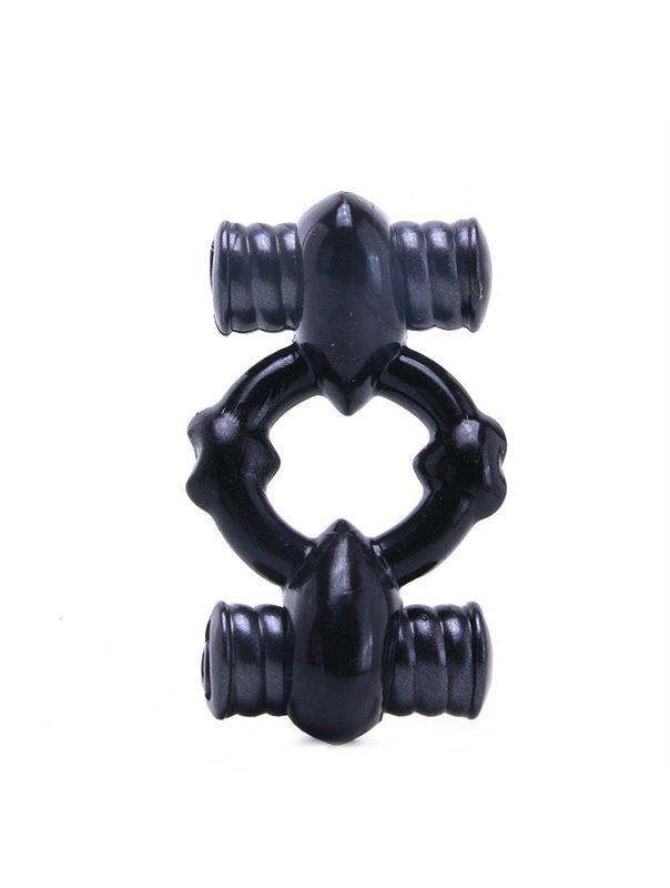 Эрекционное кольцо с двумя вибраторами TLC All Nighter Dual Wireless Cock Ring