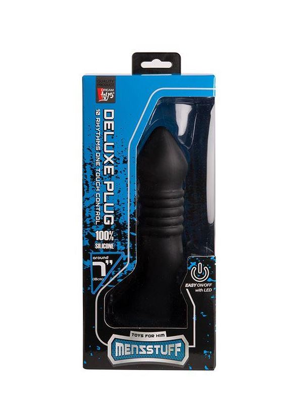 Анальная пробка с вибрацией MENZSTUFF VIBRATING BUTT PLUG 7INCH - 18 см.