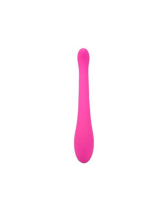 Розовый вибратор UltraZone Daisy 6X Silicone Vibrator - 20 см.
