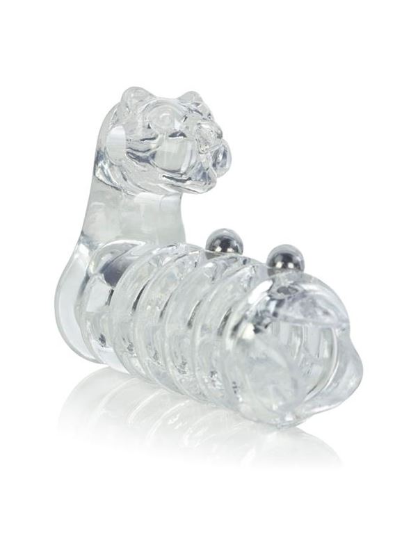 Вибронасадка с клиторальным стимулятором Jaguar Enhancer with Beads
